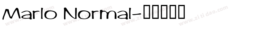 Marlo Normal字体转换